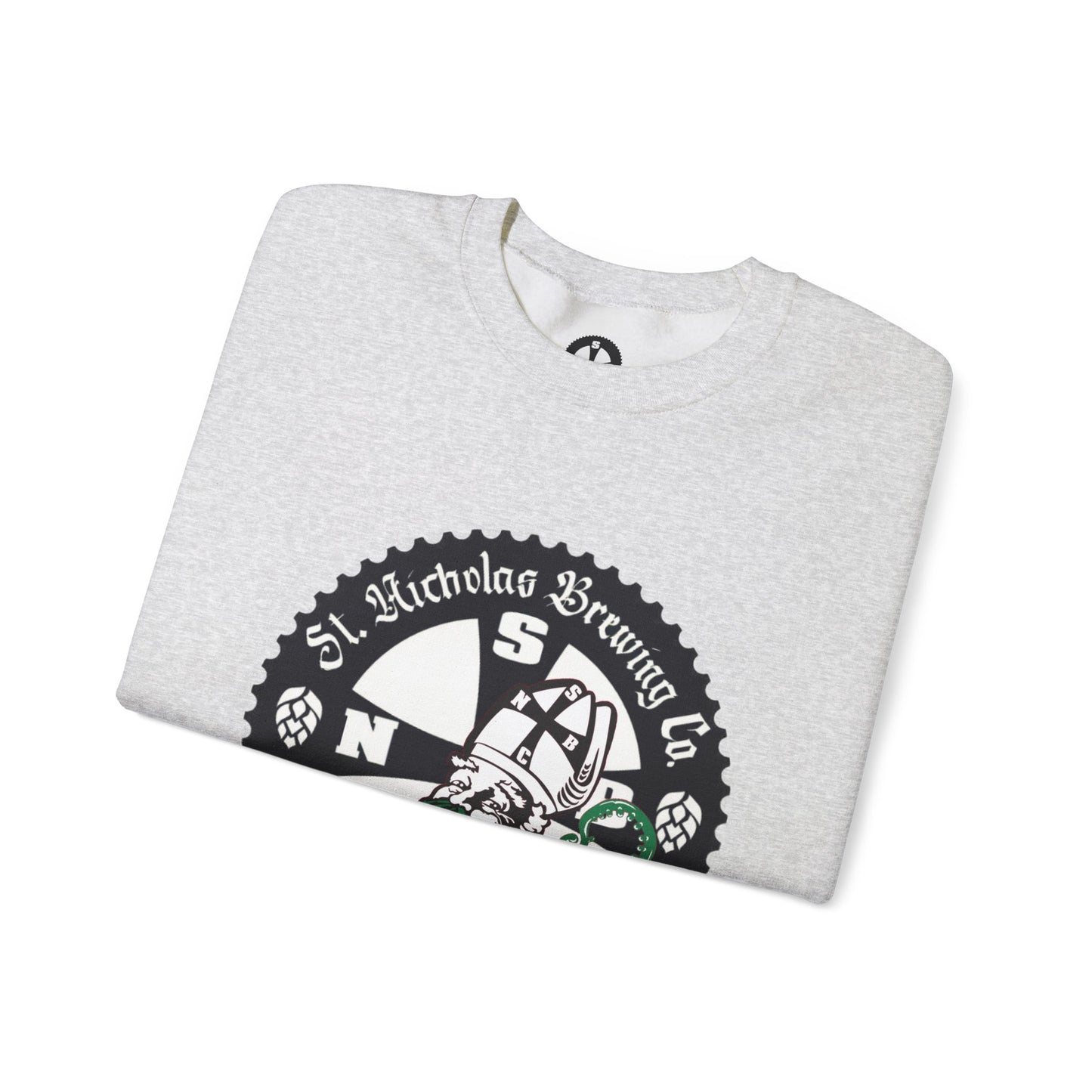 St. Nicholas Brewing Co. Unisex Crewneck Sweatshirt - 'He Sees You When You're Drinking'