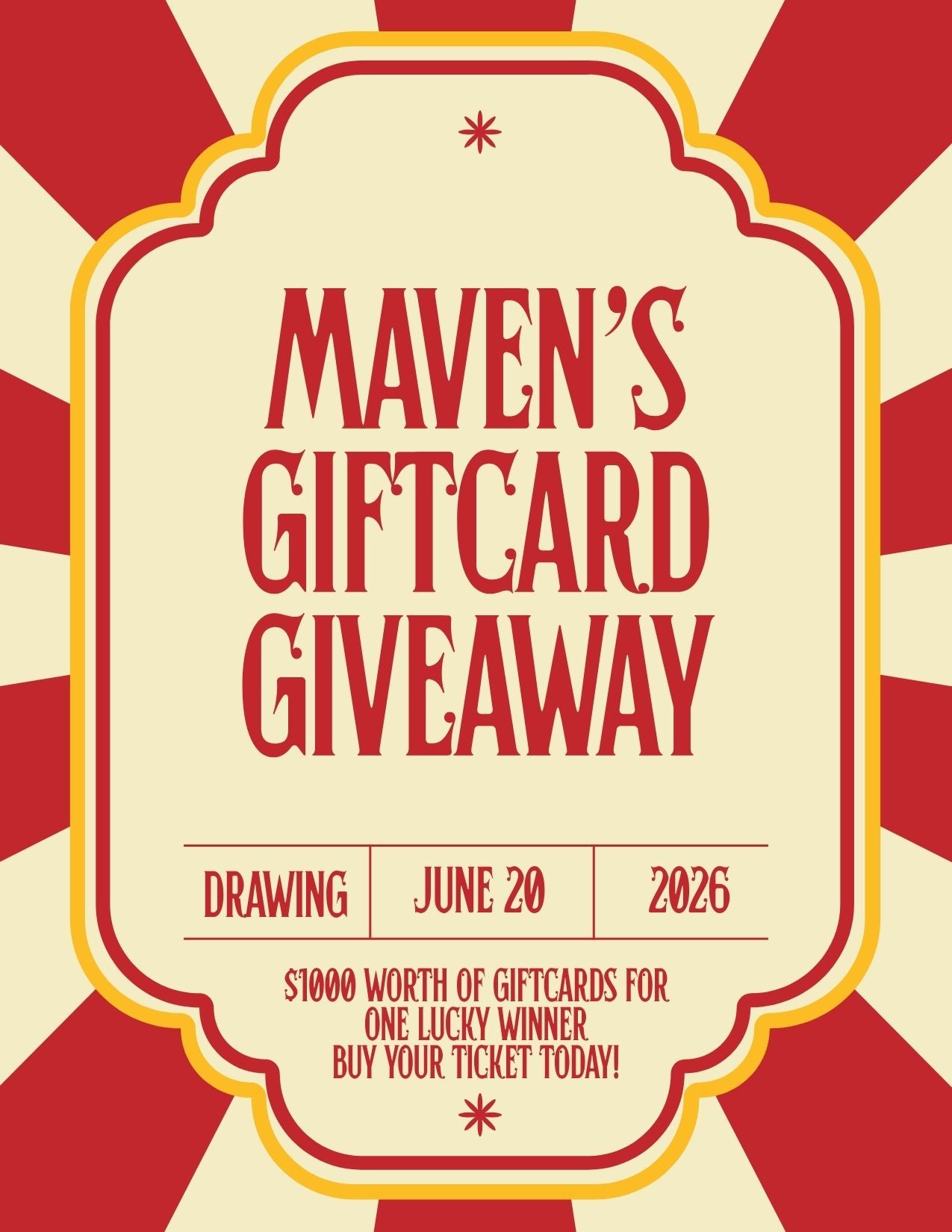 Maven's Giftcard Giveaway $1000 Worth of Southern Illinois Gift Certificates - Restaurants, Bars + Shops
