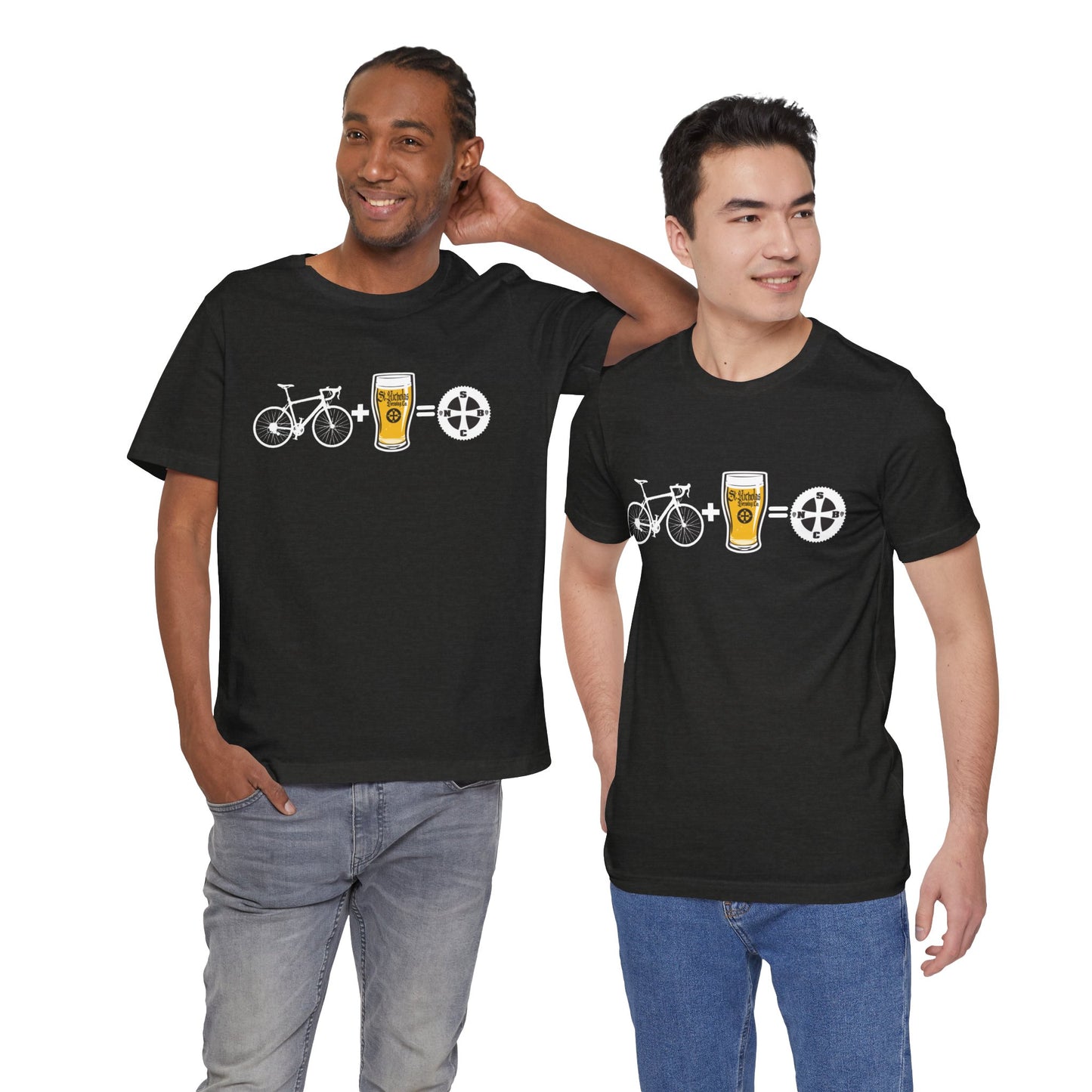 Bikes + Beer = St. Nicholas Brewing Co. Tee