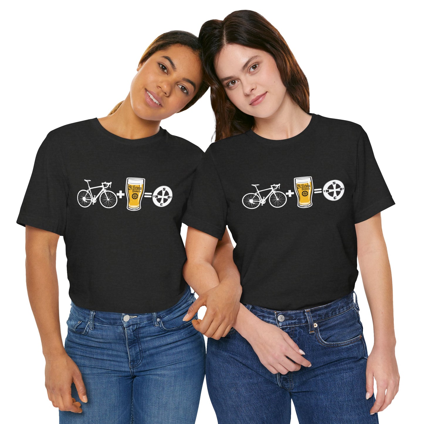 Bikes + Beer = St. Nicholas Brewing Co. Tee