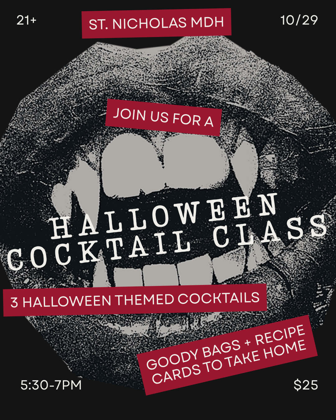 Halloween Cocktail Class: Shaken, Not Scared